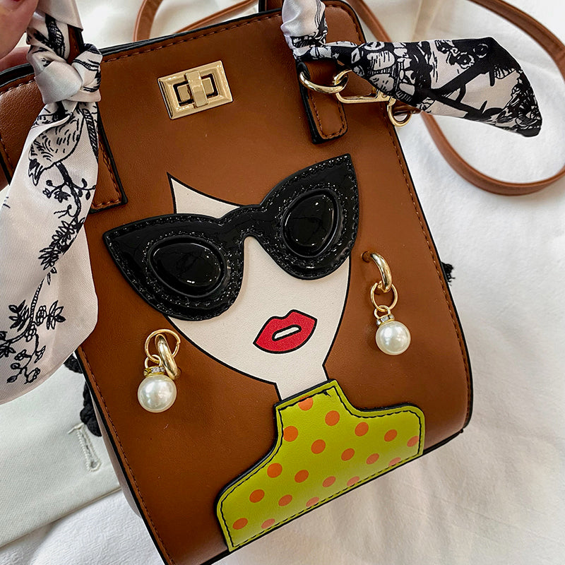 Lucy Woman Glasses Handbag