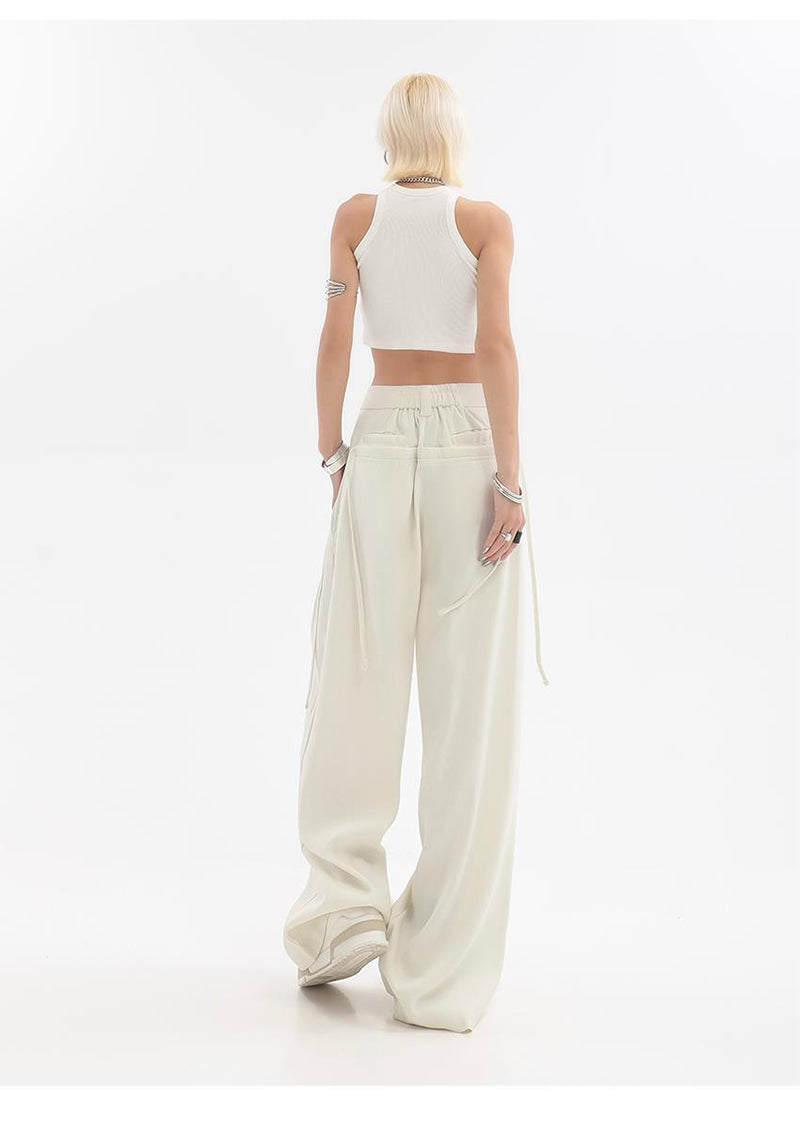 Megan Streetwear Oversize Bf Suit Wide Leg Pants