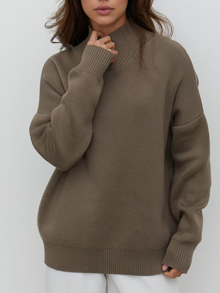 Dawn Women Turtleneck Oversized Casual Sweater