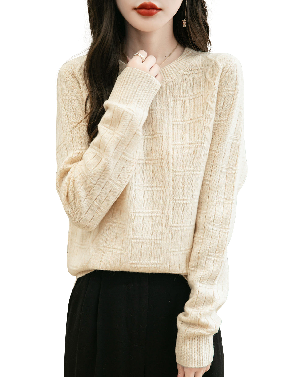 Renee Woman Long Sleeve Knitted Sweater