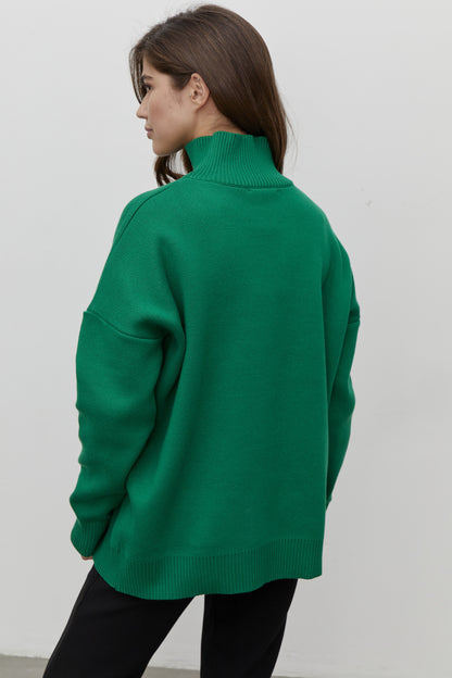 Dawn Women Turtleneck Oversized Casual Sweater