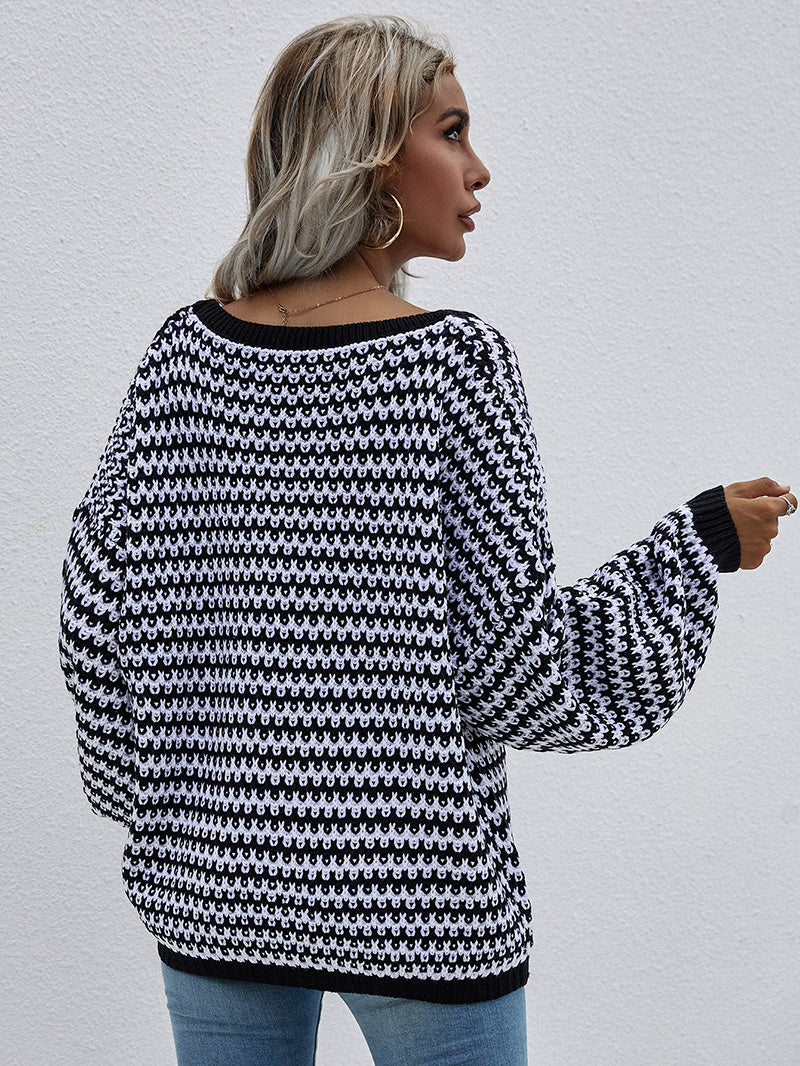 Sylvia Lantern Sleeve Oversized Women Sweater