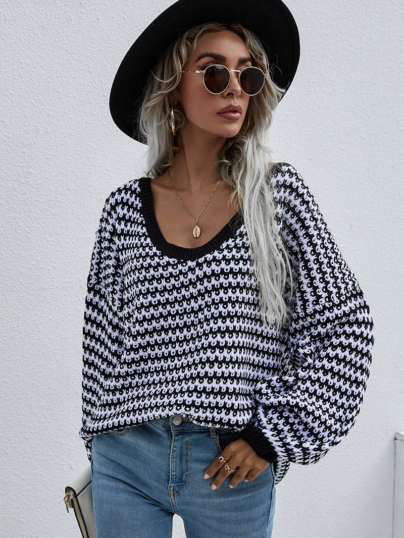 Sylvia Lantern Sleeve Oversized Women Sweater