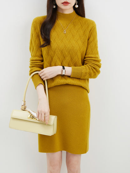 Faith Woman Mock Neck Sweater