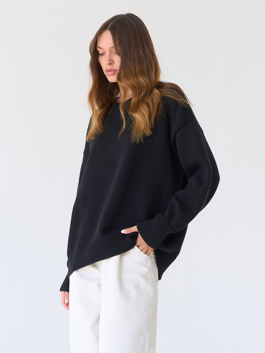 Tina O Neck Oversized Casual Women Sweater