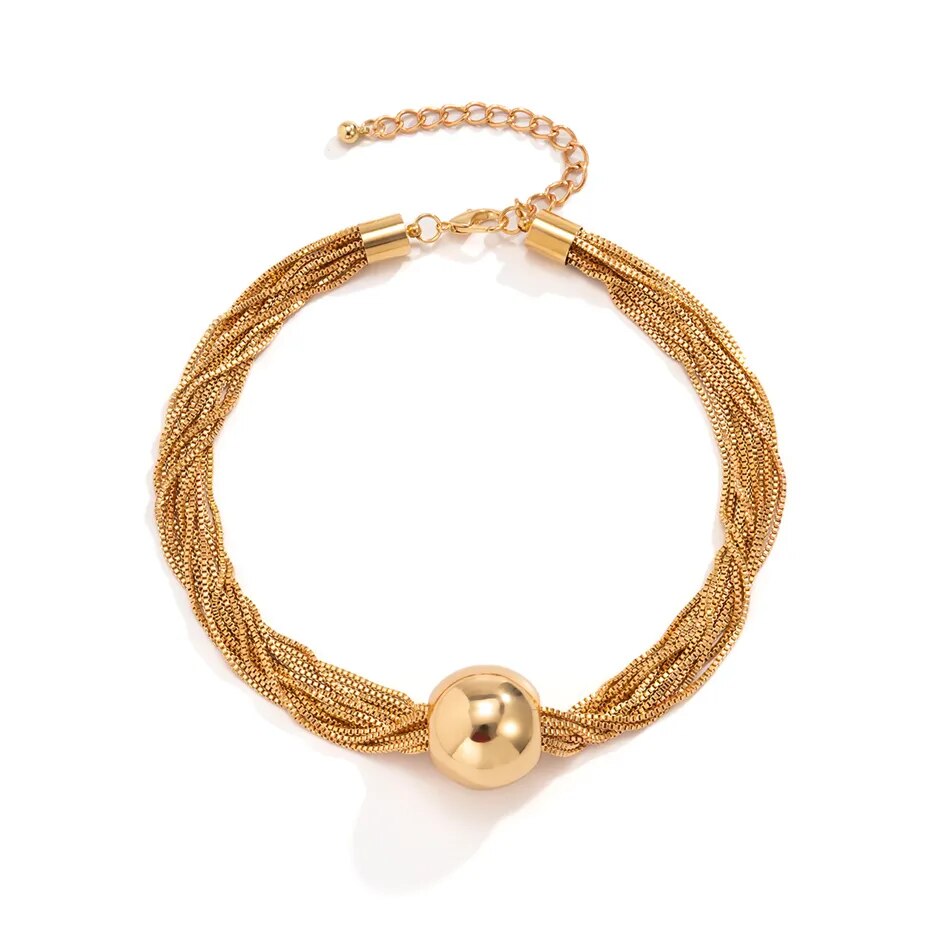 Holly Twisted Chunky Chain Necklace