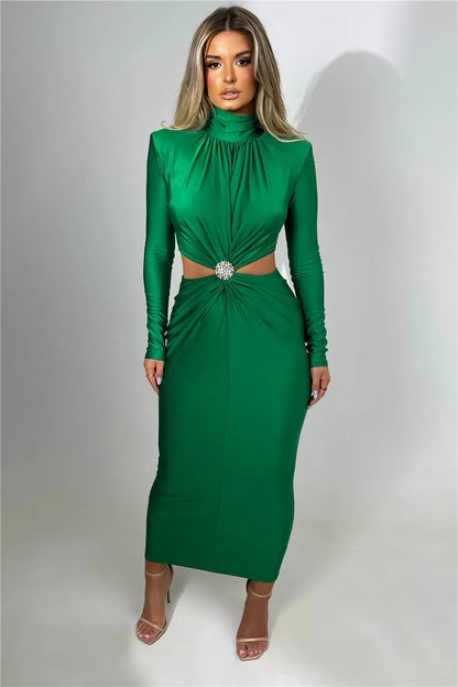 Joan Hollow Out Sexy Maxi Dress