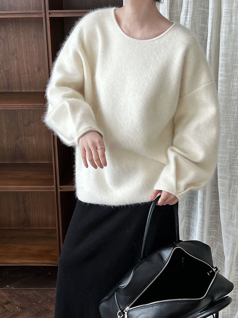 Patricia Back Button Knit Woman Sweater