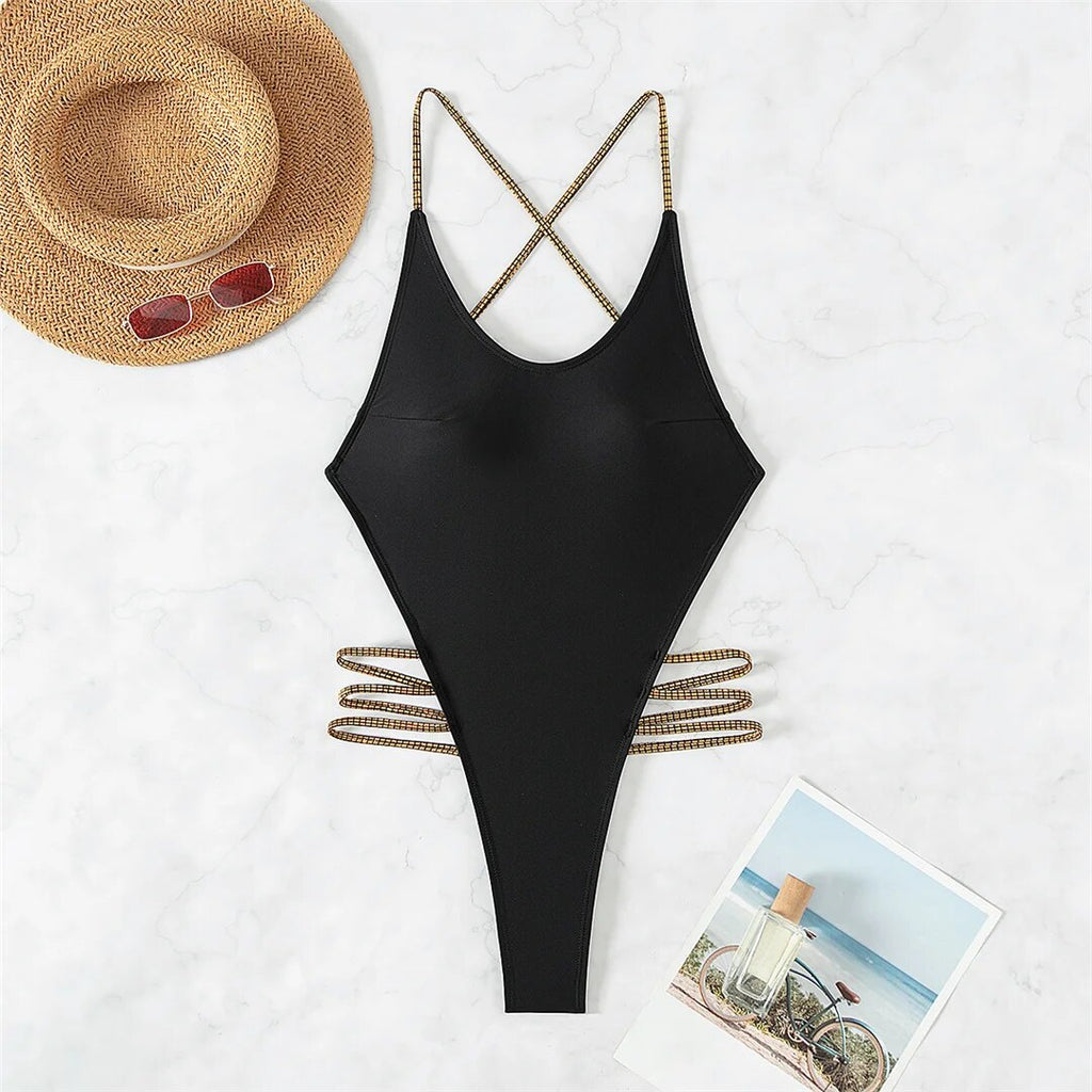 Vanessa Sexy Cross Back Monokini