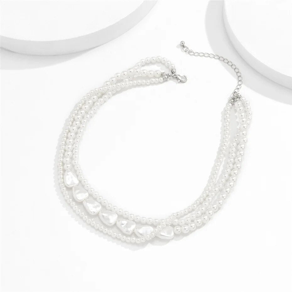 Esther Multilayer Pearl Necklace