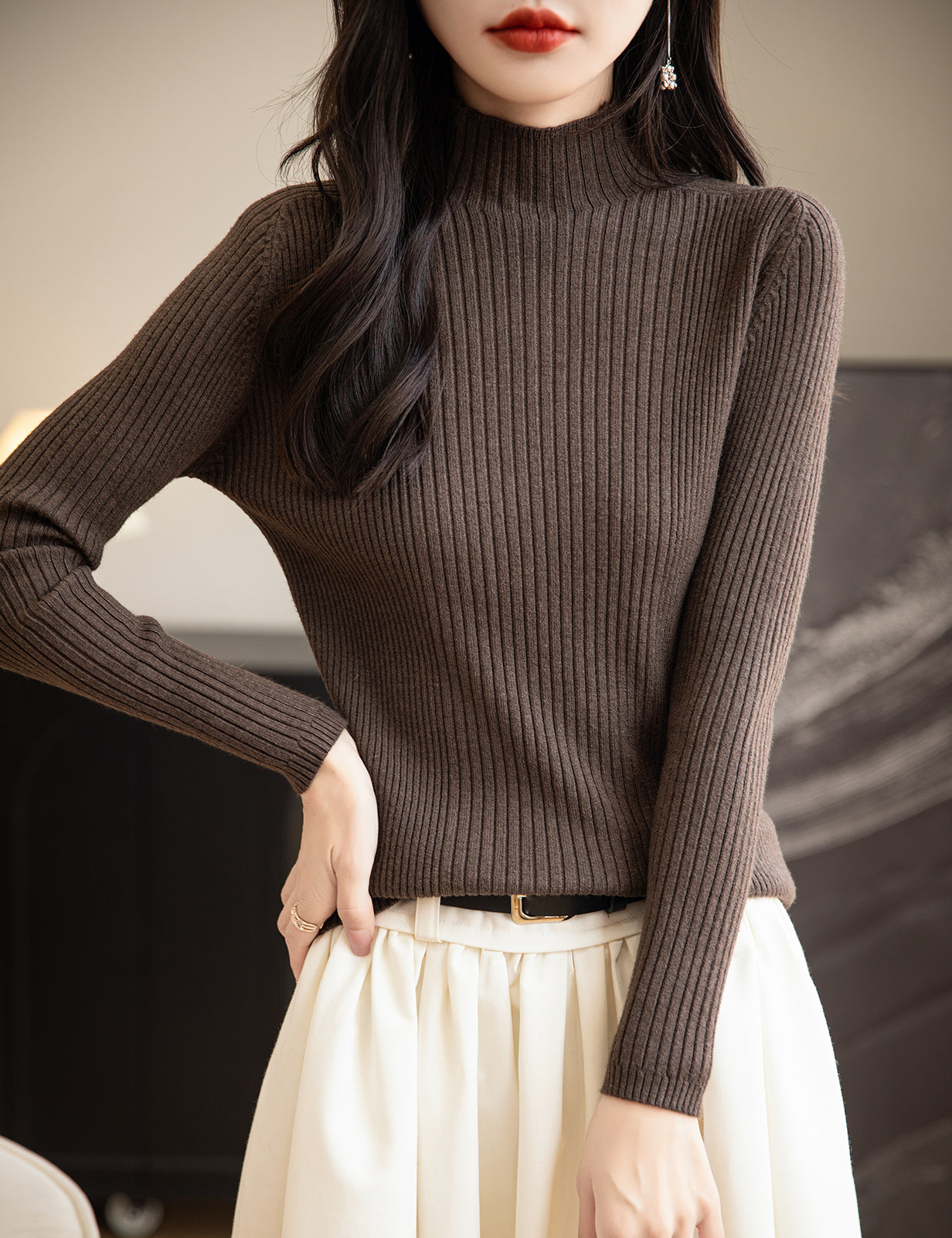 Gloria Turtleneck Woman Sweater