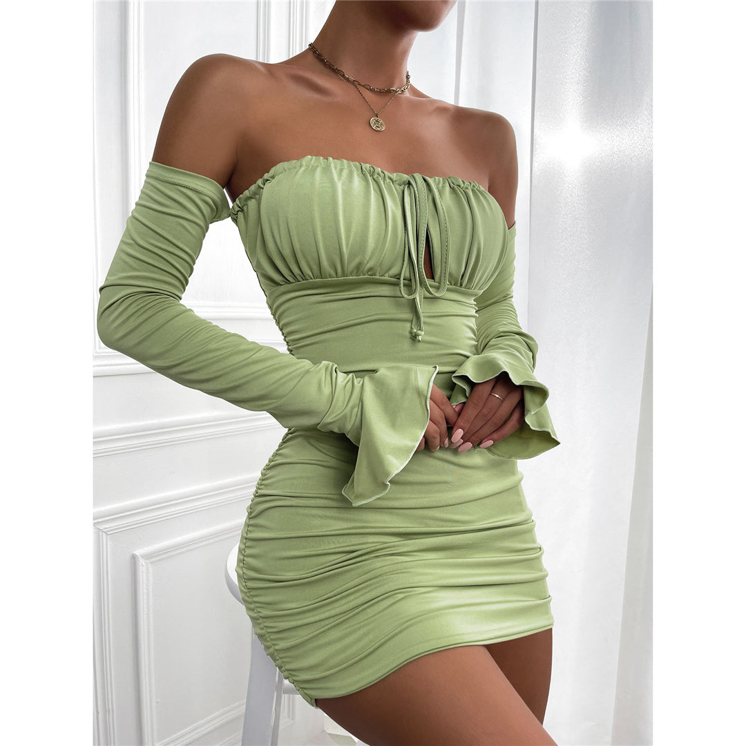 Julia Off Shoulder Long Sleeve Dress