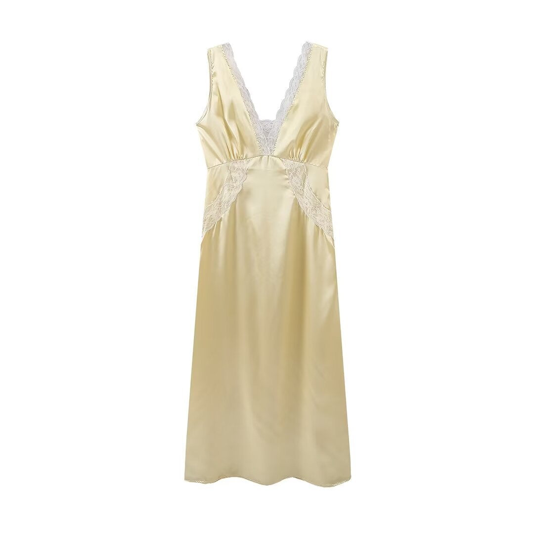 Shirley Lace Elegant Backless Long Dress