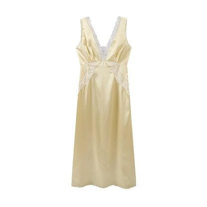 Shirley Lace Elegant Backless Long Dress