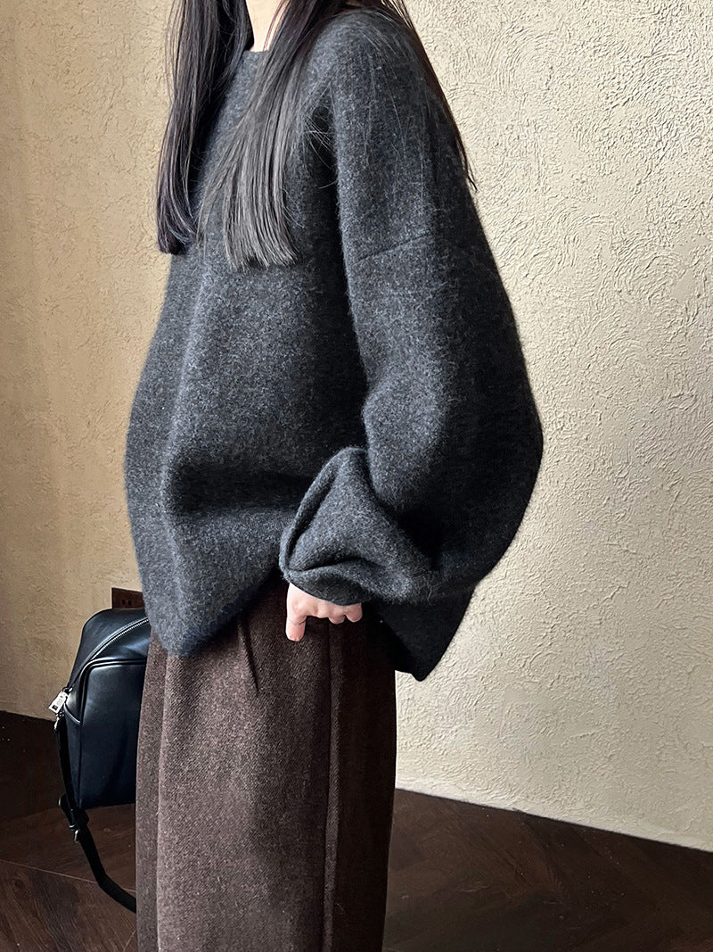 Patricia Back Button Knit Woman Sweater