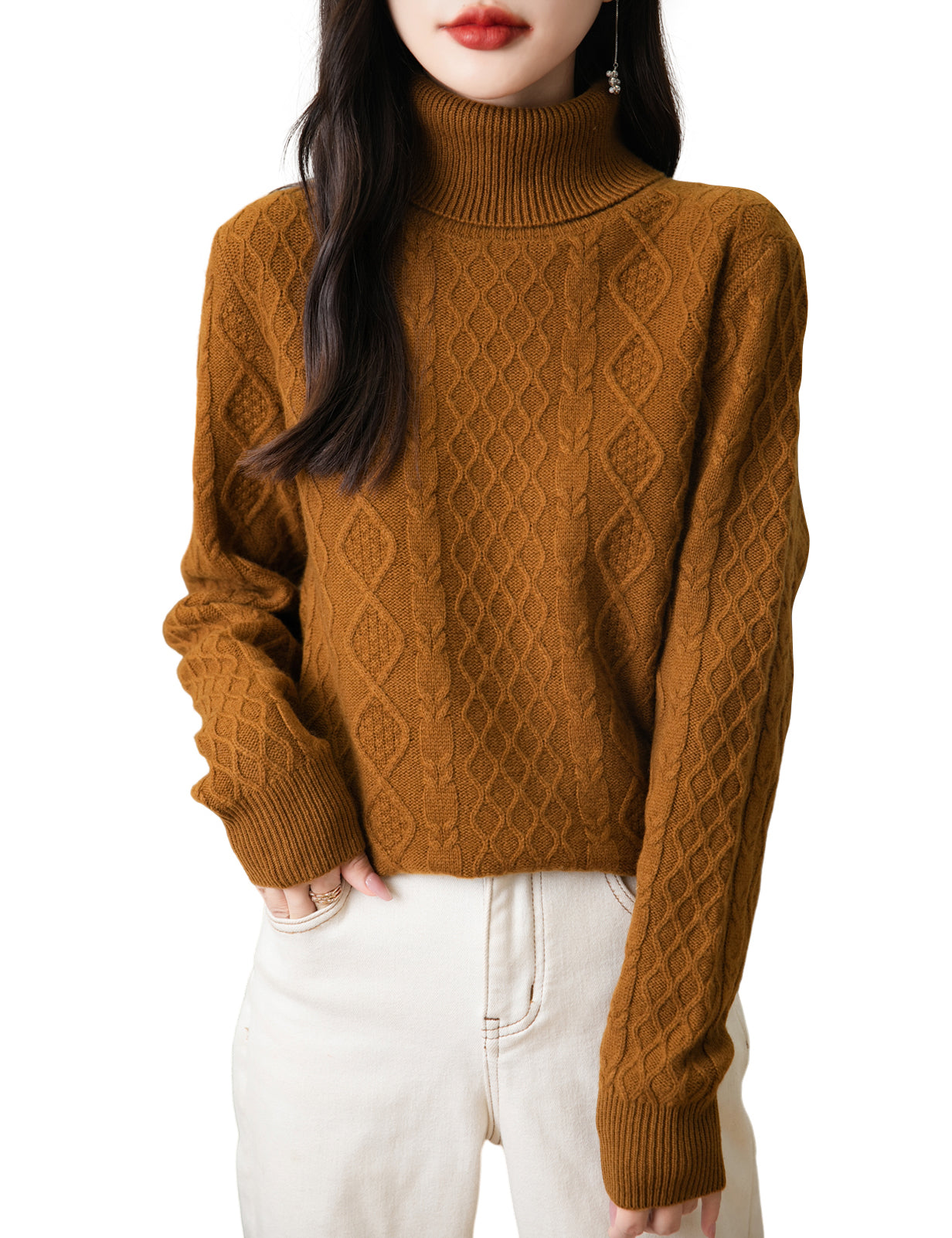 Pat Woman Wool Turtleneck Sweater