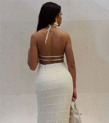 Ilona Halter Backless Sexy Maxi Dress