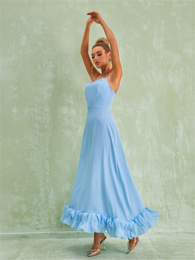 Сlara Flower Hem Sexy Midi Dress