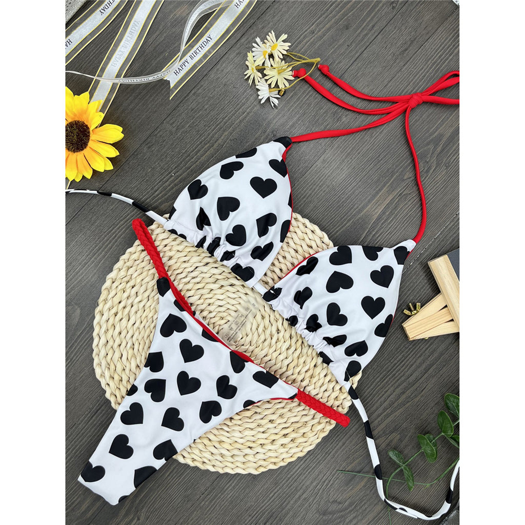 Elizabeth Love Printed Extreme Mini Micro Thong Bikini