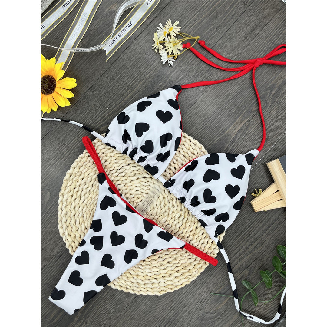 Elizabeth Love Printed Extreme Mini Micro Thong Bikini