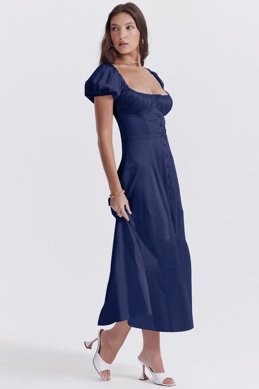 Alice Puff Sleeve Midi Dress