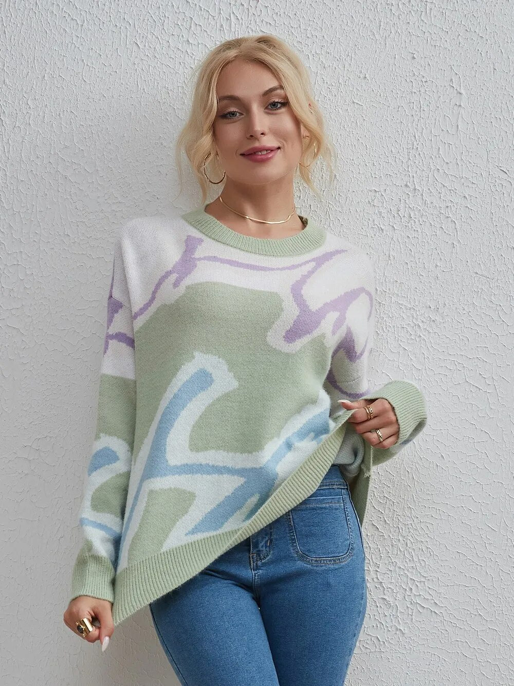 Lydia Oversize Knitted Women Sweater