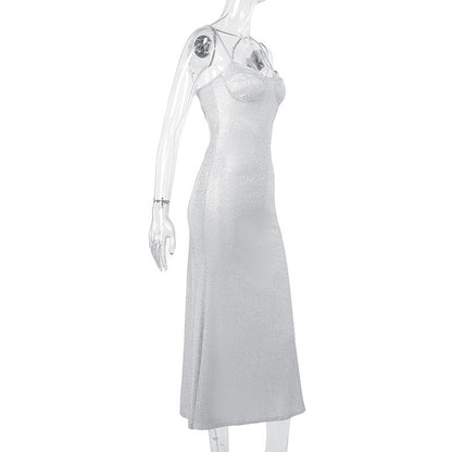 Ruby Spaghetti Strap Sleeveless Backless Women Dress