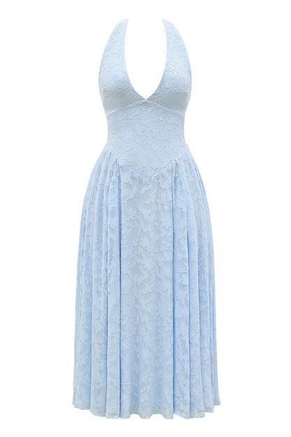 Jenna Woman Deep V Neck Halter Sexy Madi Dress
