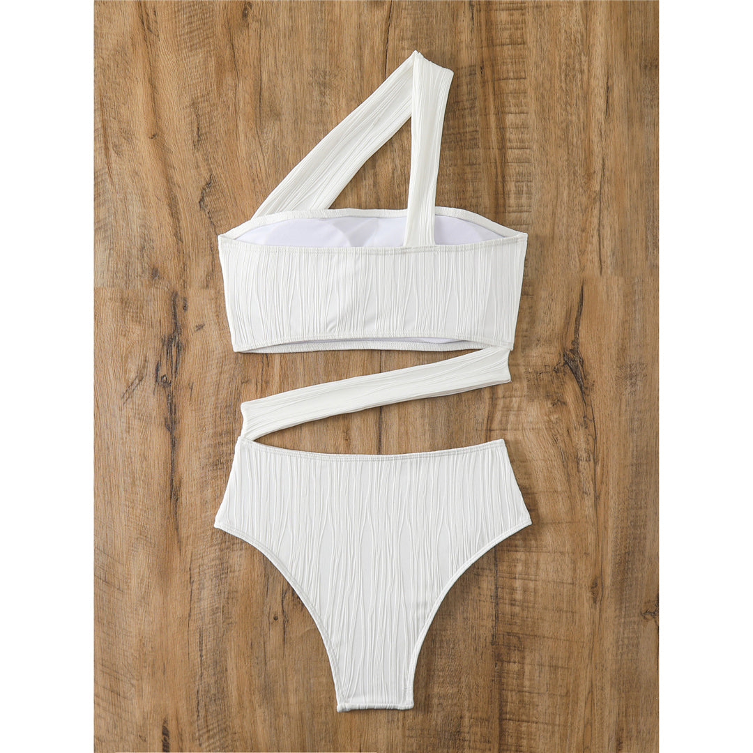 Ruby Asymmetric One Shoulder Cut Out Monokini