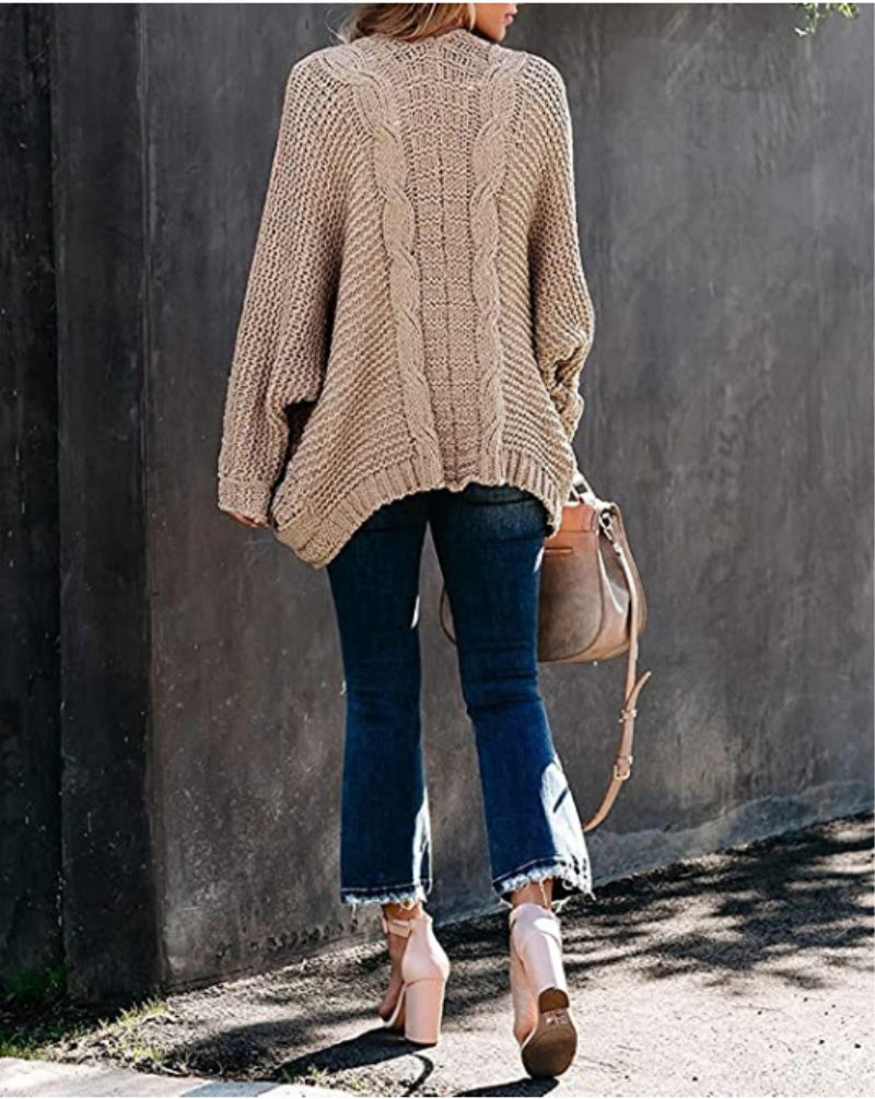 Sheila Oversize Sleeve Boho Knitted Women Sweater