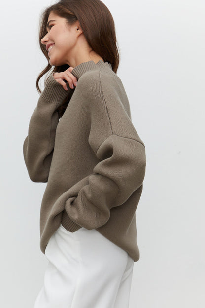 Dawn Women Turtleneck Oversized Casual Sweater