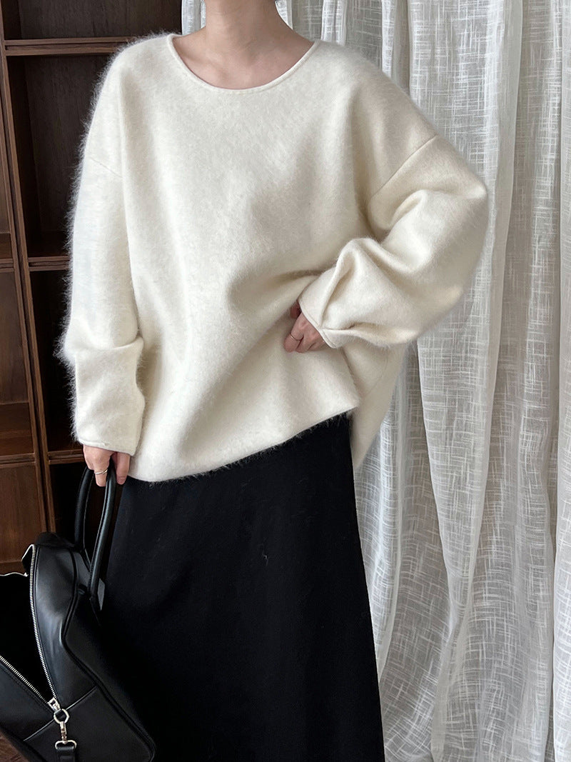 Patricia Back Button Knit Woman Sweater