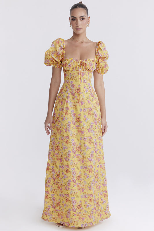 Kate Puff Sleeve Loose Maxi Dress