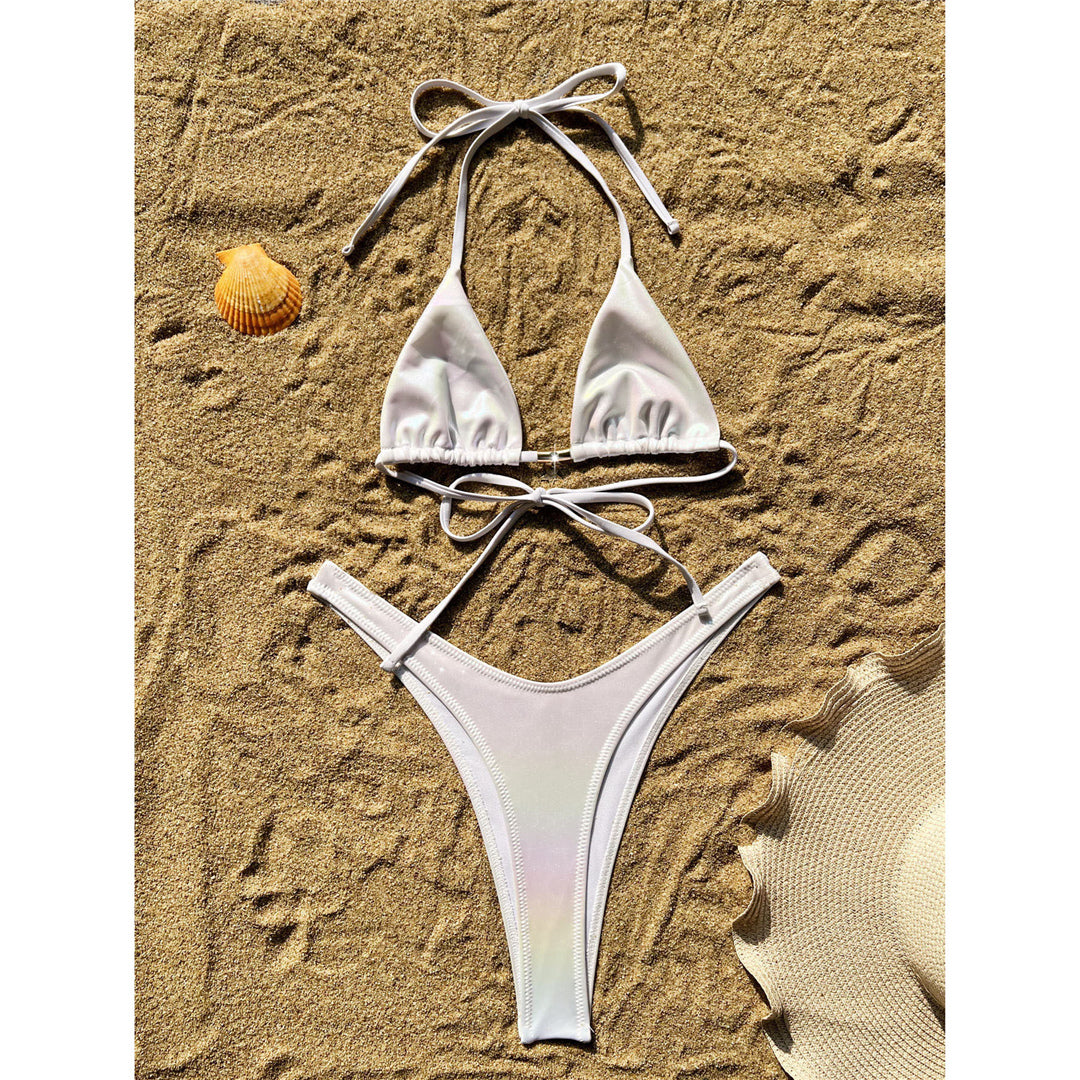 Paula Star Diamond Rhinestone Halter Bikini