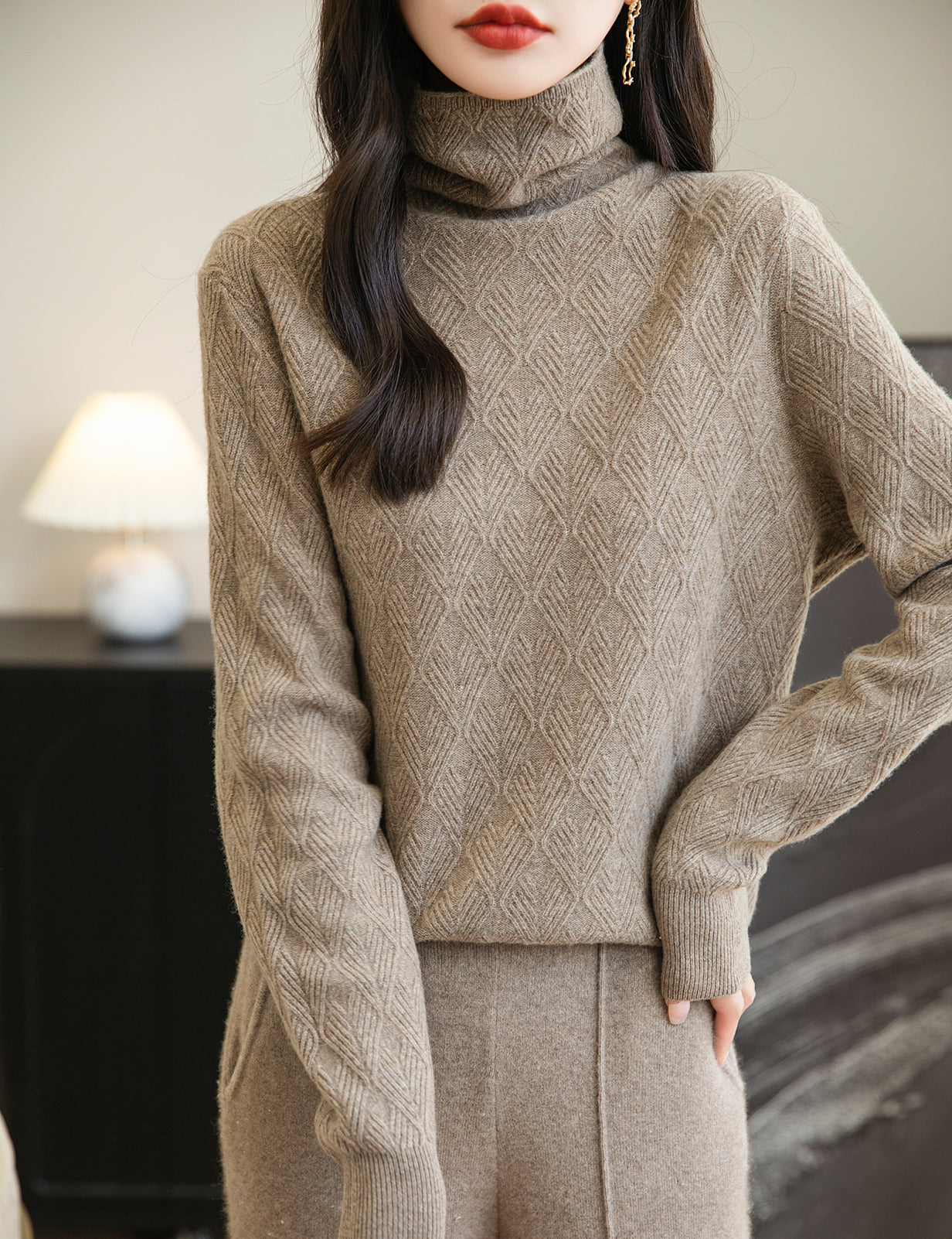 Maria Woman Long Sleeve Knit Sweater