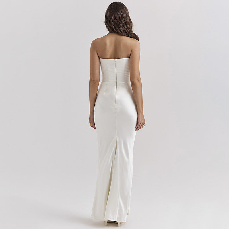 Hayley Strapless Corset Maxi Dress