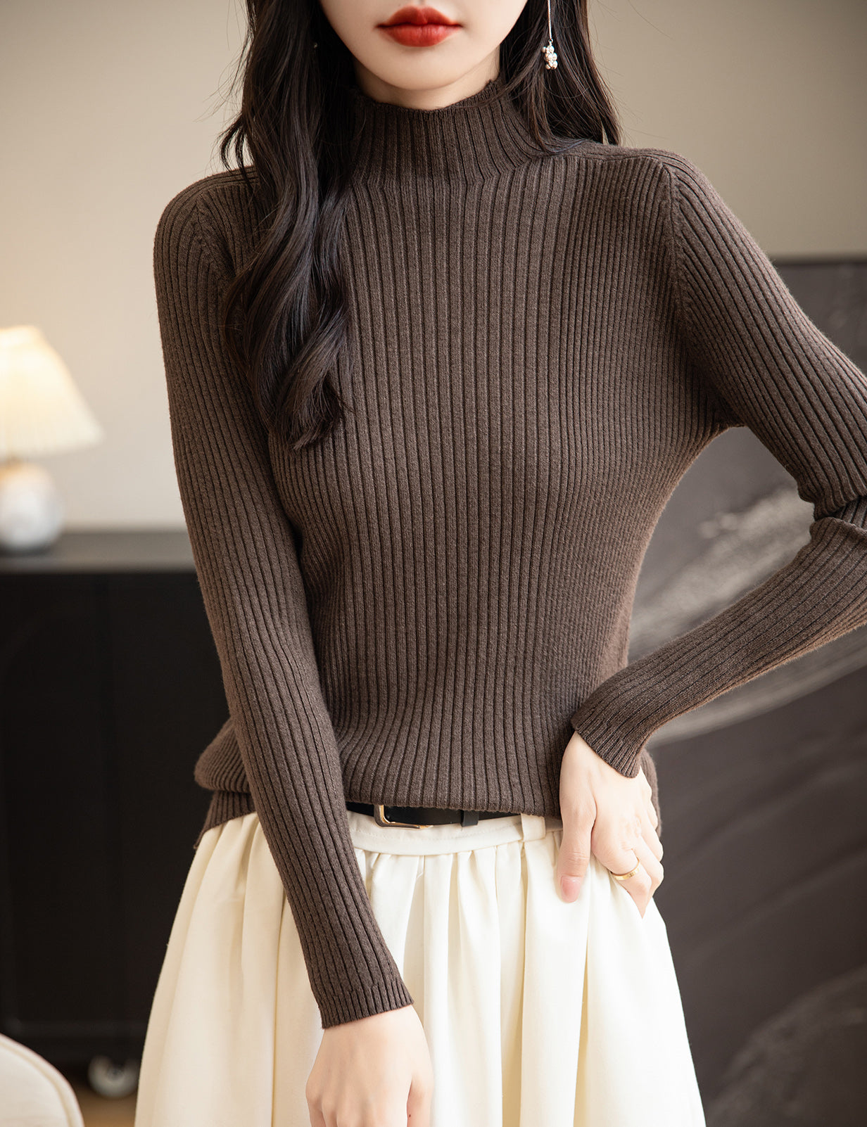 Gloria Turtleneck Woman Sweater