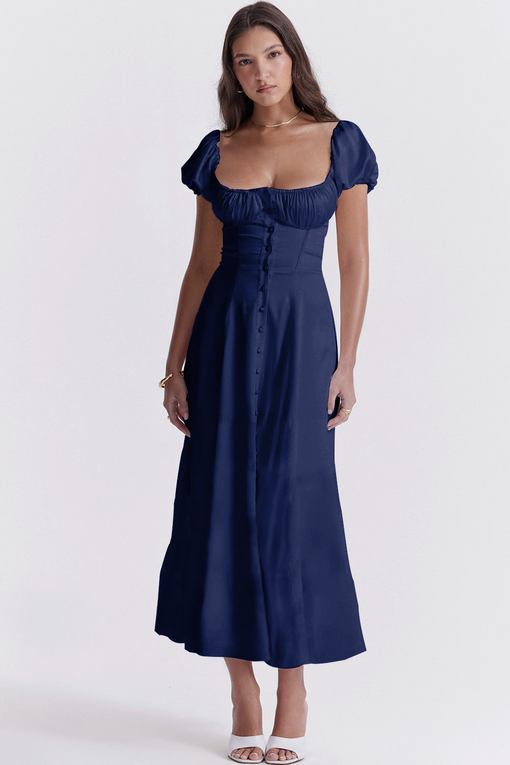 Alice Puff Sleeve Midi Dress