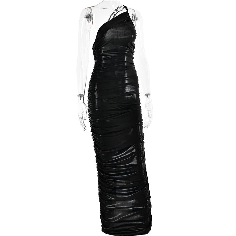 Stella One Shoulder Strapless Backless Bodycon Maxi Dress