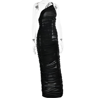 Stella One Shoulder Strapless Backless Bodycon Maxi Dress