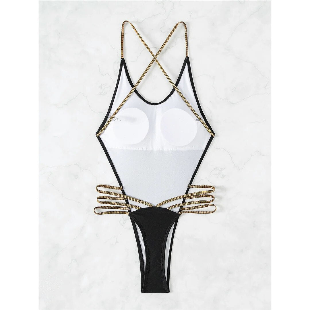 Vanessa Sexy Cross Back Monokini