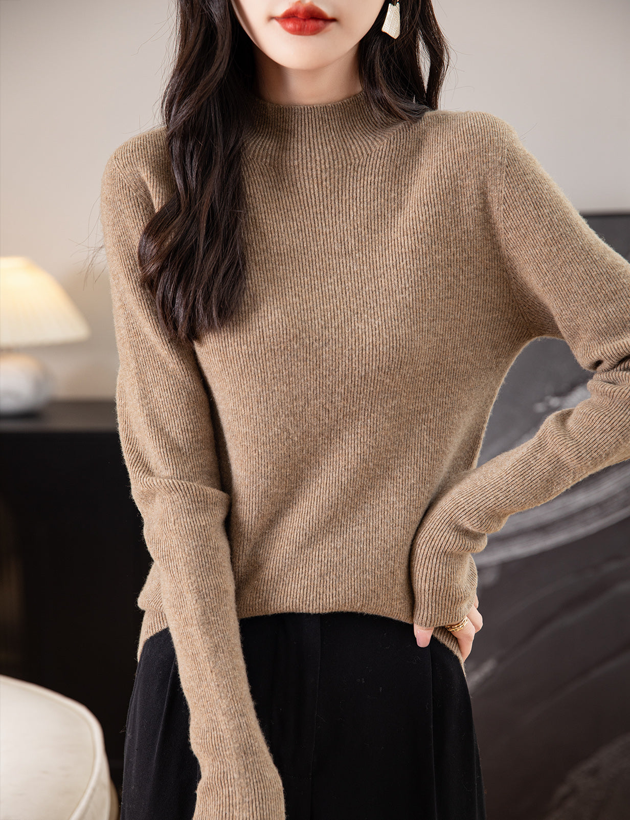 Ruby Woman Long Sleeve Knitted Sweater