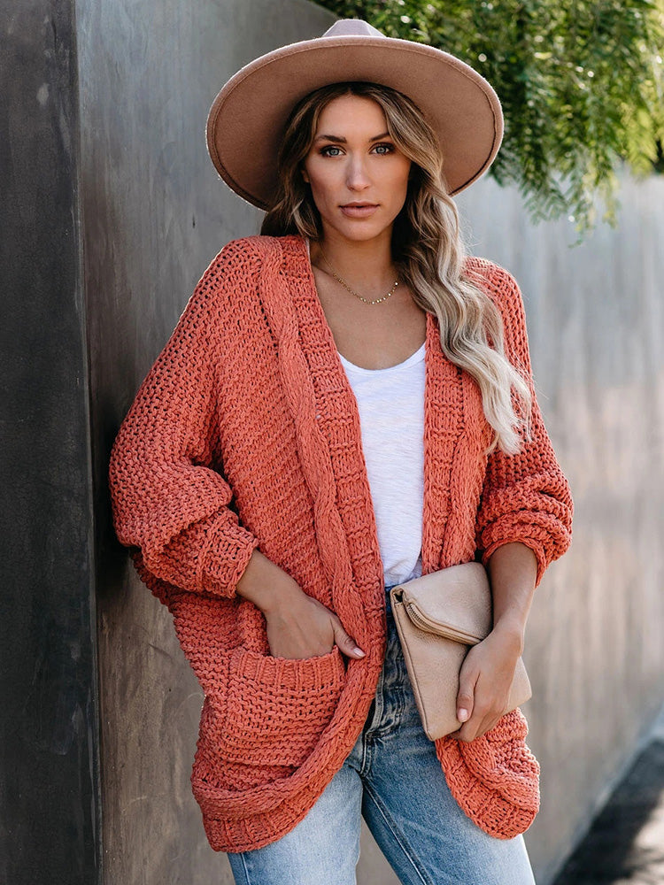 Sheila Oversize Sleeve Boho Knitted Women Sweater