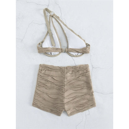 Renee Wrinkled One Shoulder Bikini