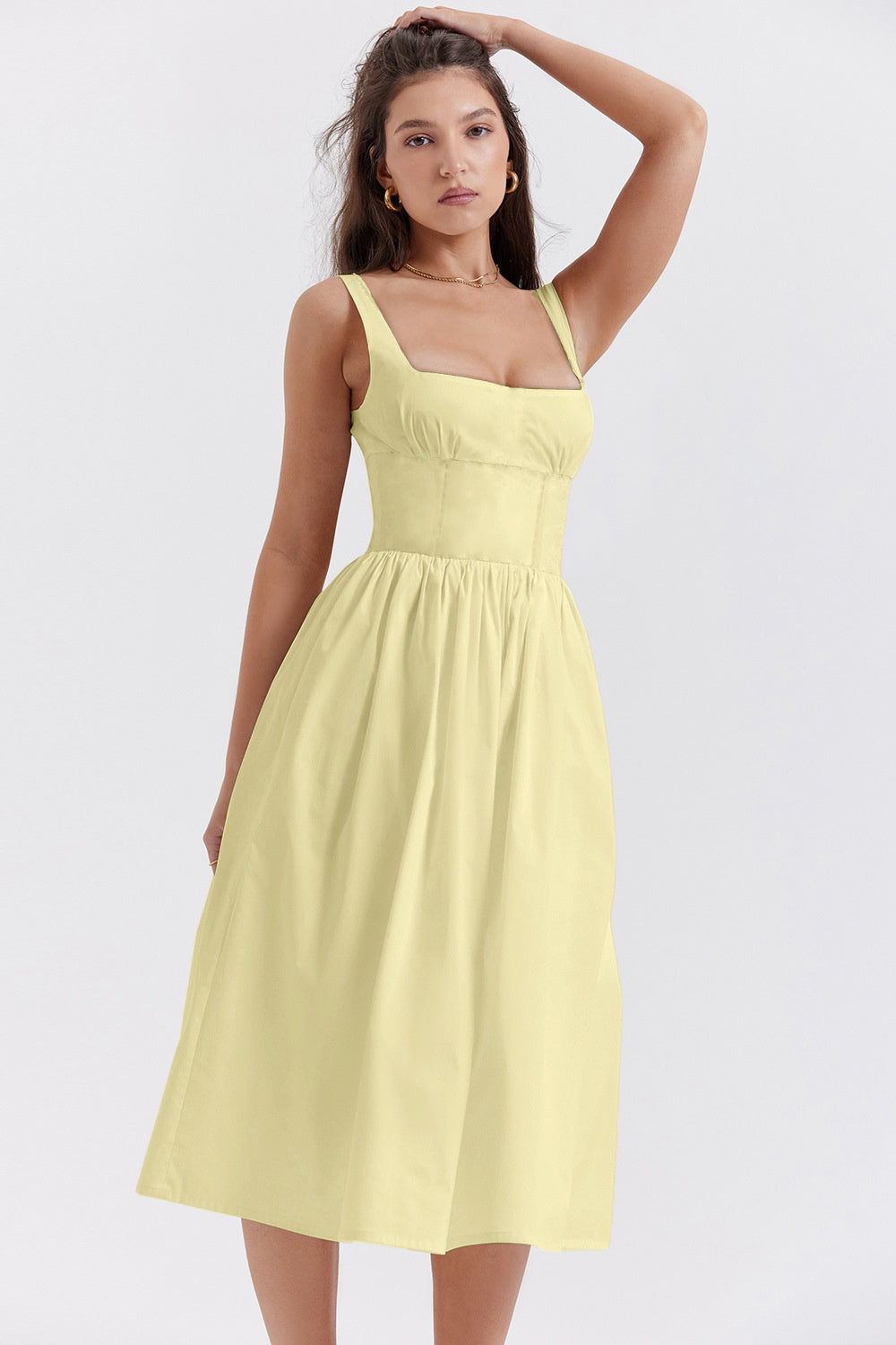 Mandy Summer Backless Midi Dress