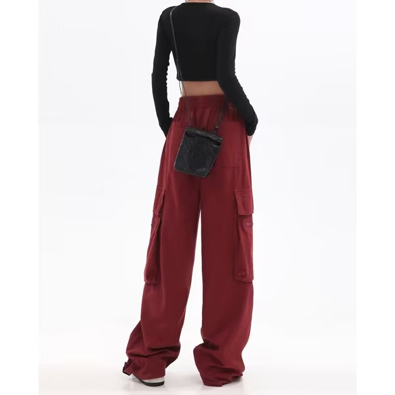 Leah Casual Wide Leg Cargo Pants