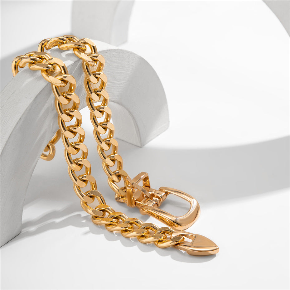 Candice Metal Belt Choker Necklace