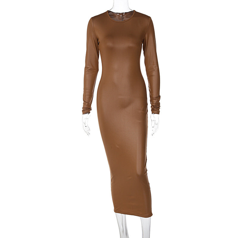 Jill Full Sleeve Bodycon Midi Dress
