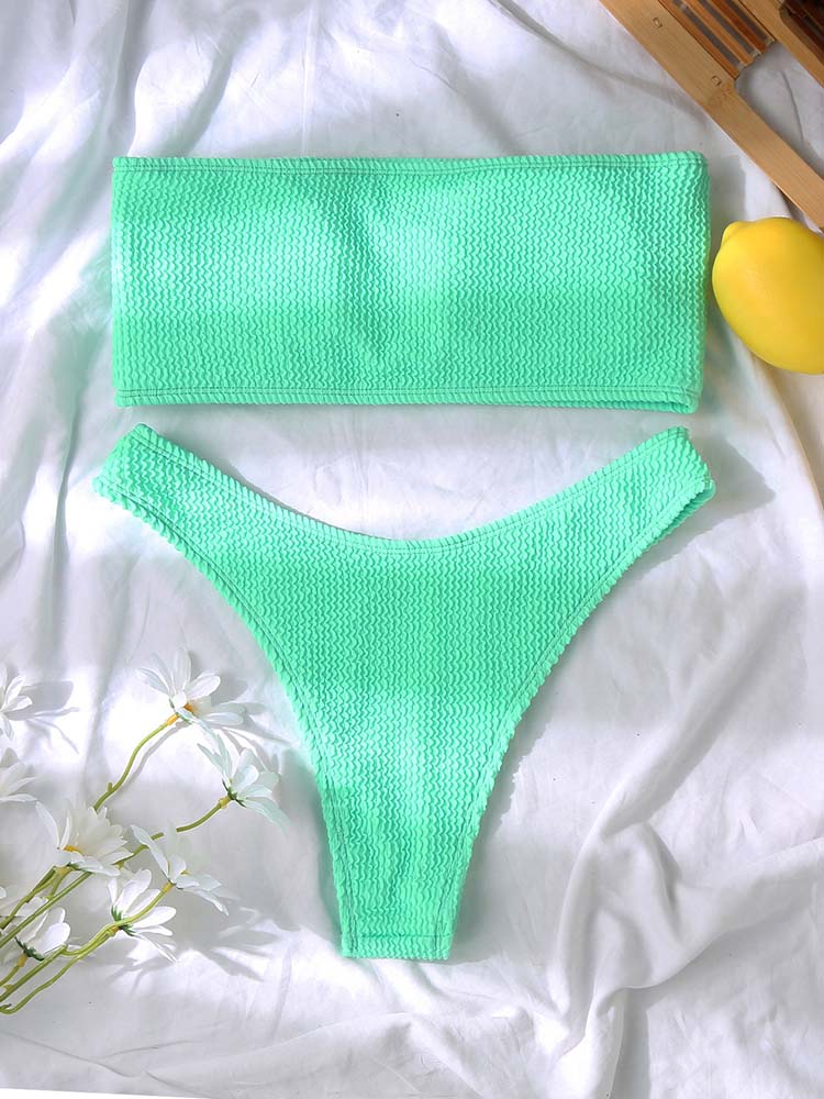Ruby High Waist Tube Top Sexy Bikini