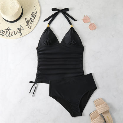 Nicole Sexy Printed Halter Bikini